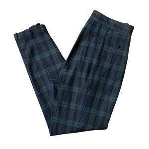 Alexander Wang High Waisted Side Zip Closure Plaid Trouser size 6